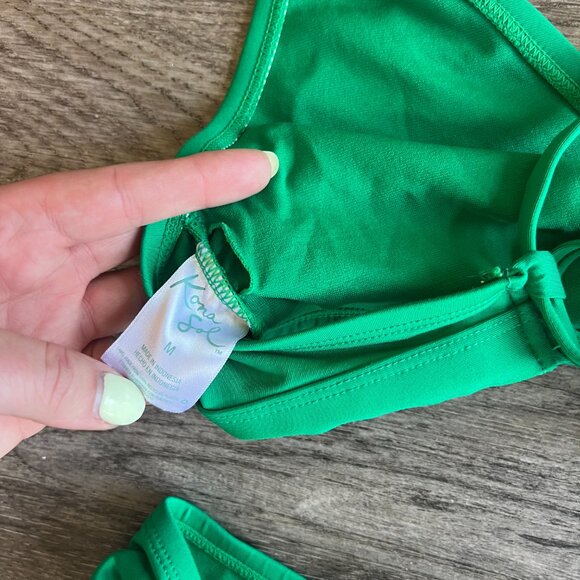 Green Tie Bikini - Picture 4 of 5